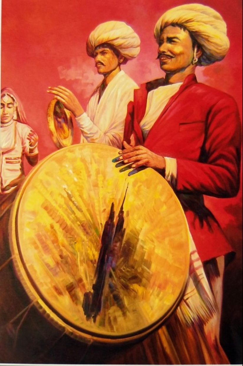 Dioses, personas y épocas en las pinturas del artista Vishal Gurjal