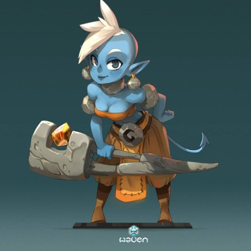 Divertidas chicas del ilustrador Javier Hussin, que vive en la Luna Divertidas chicas del ilustrador Javier Hussin, que vive en la Luna