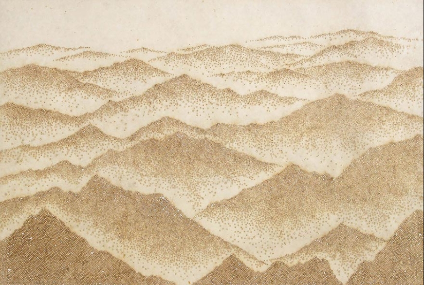 Dot art: el artista quema papel con varillas de incienso y crea pinturas increíbles Dot art: el artista quema papel con varillas de incienso y crea pinturas increíbles