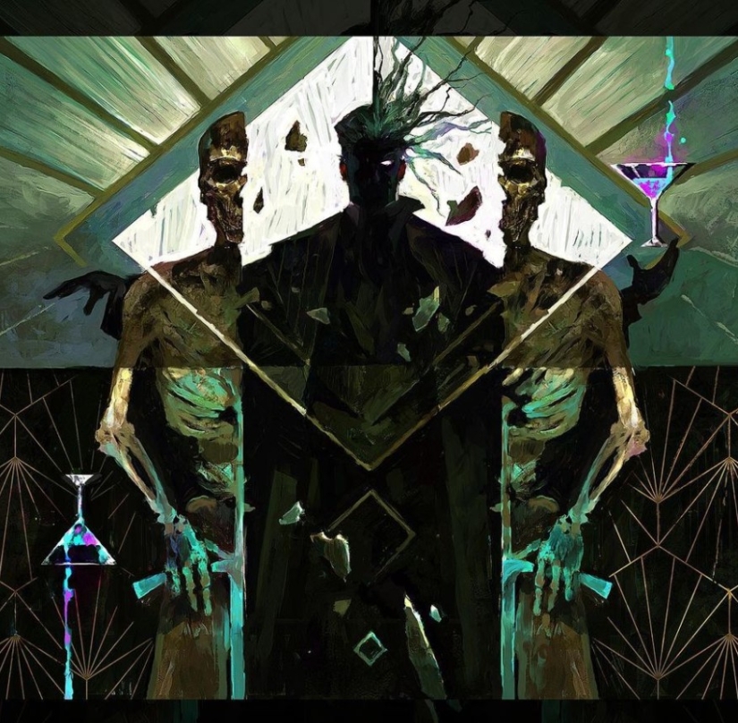 Dragones, caballeros y oscuridad en pinturas épicas de Dominic Mayer