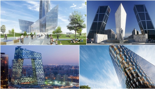 Edificios con pendiente