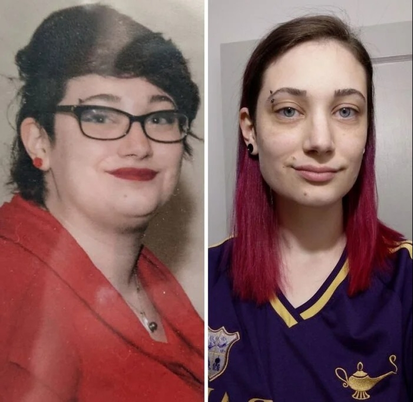 Ejemplos inspiradores de transformación cardinal: 30 fotos antes y después de la pérdida de peso