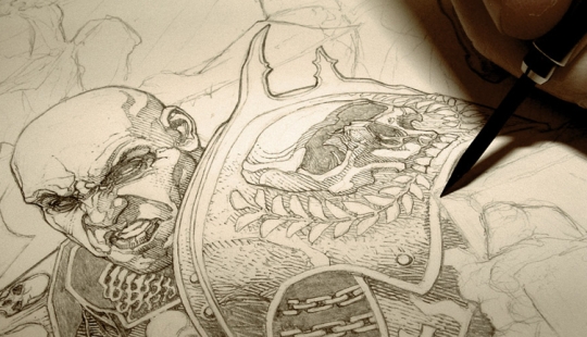 El artista de cómics Andy Brace y su oscuro arte conceptual e ilustraciones