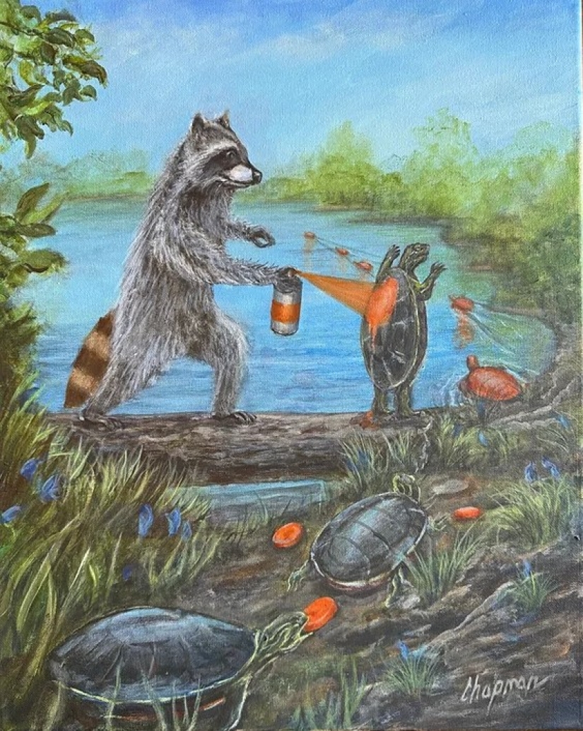 El artista hooligan Travis Chapman y sus provocativas pinturas El artista hooligan Travis Chapman y sus provocativas pinturas