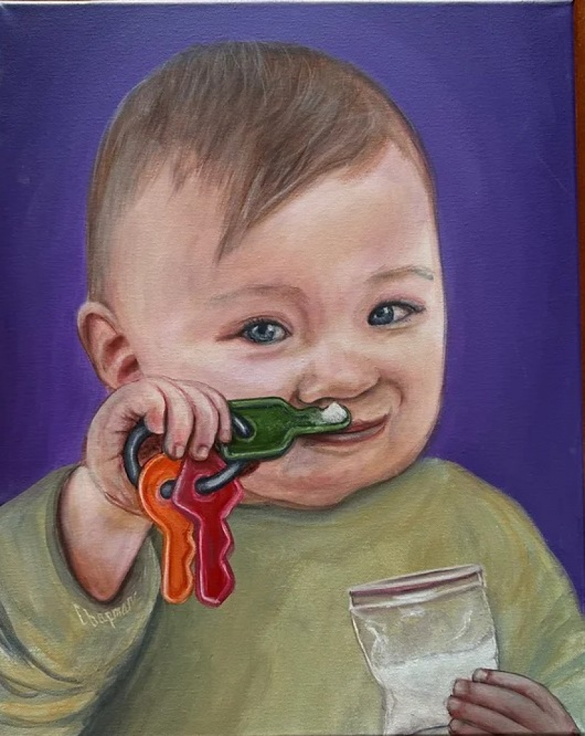 El artista hooligan Travis Chapman y sus provocativas pinturas El artista hooligan Travis Chapman y sus provocativas pinturas