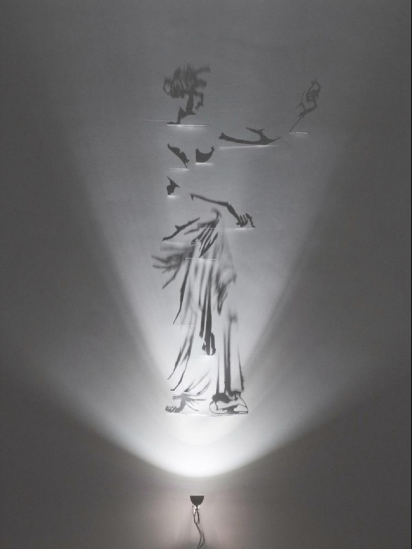 El artista que pinta con sombras El artista que pinta con sombras