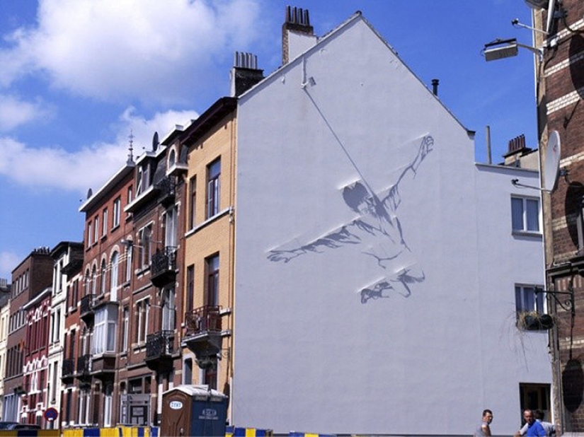 El artista que pinta con sombras El artista que pinta con sombras