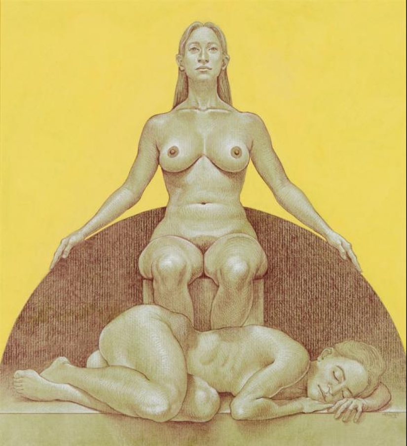 El doble significado de las pinturas de Michael Bergt de Orientales clásicos del Western surrealismo El doble significado de las pinturas de Michael Bergt de Orientales clásicos del Western surrealismo