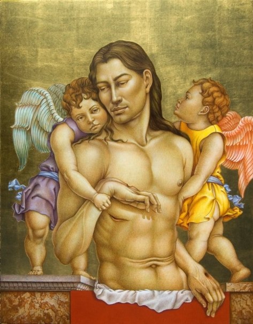 El doble significado de las pinturas de Michael Bergt de Orientales clásicos del Western surrealismo El doble significado de las pinturas de Michael Bergt de Orientales clásicos del Western surrealismo