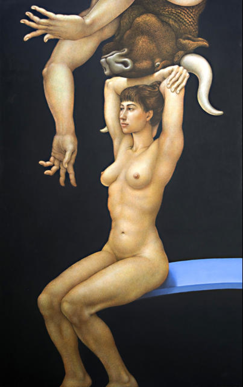 El doble significado de las pinturas de Michael Bergt de Orientales clásicos del Western surrealismo El doble significado de las pinturas de Michael Bergt de Orientales clásicos del Western surrealismo