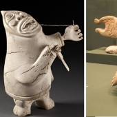 El esquimal Karu Ashevak y sus locas pero atractivas figuras de chamanes y espíritus