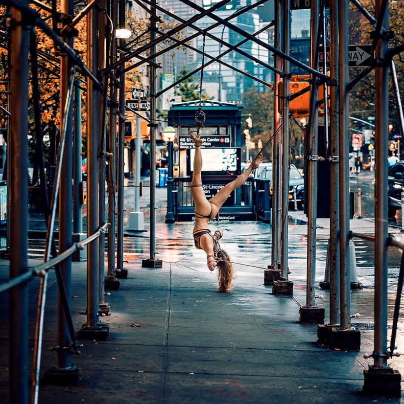 El fotógrafo El Arcángel Sucio y su Shibari en las calles de Nueva York: Cuando el arte revela la libertad