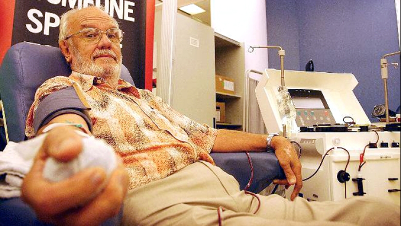 El hombre de la Sangre dorada: cómo un australiano salvó la vida de dos millones de bebés