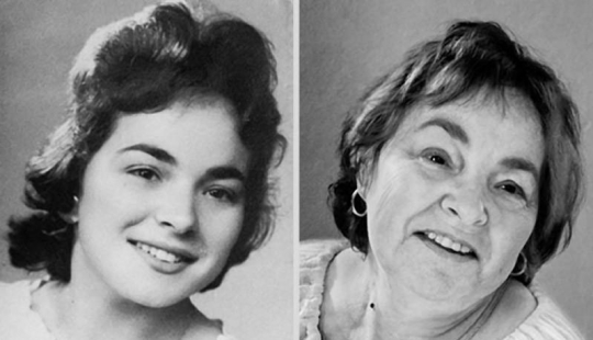 El inexorable paso del tiempo en los retratos de la serie " antes y después» El inexorable paso del tiempo en los retratos de la serie " antes y después»