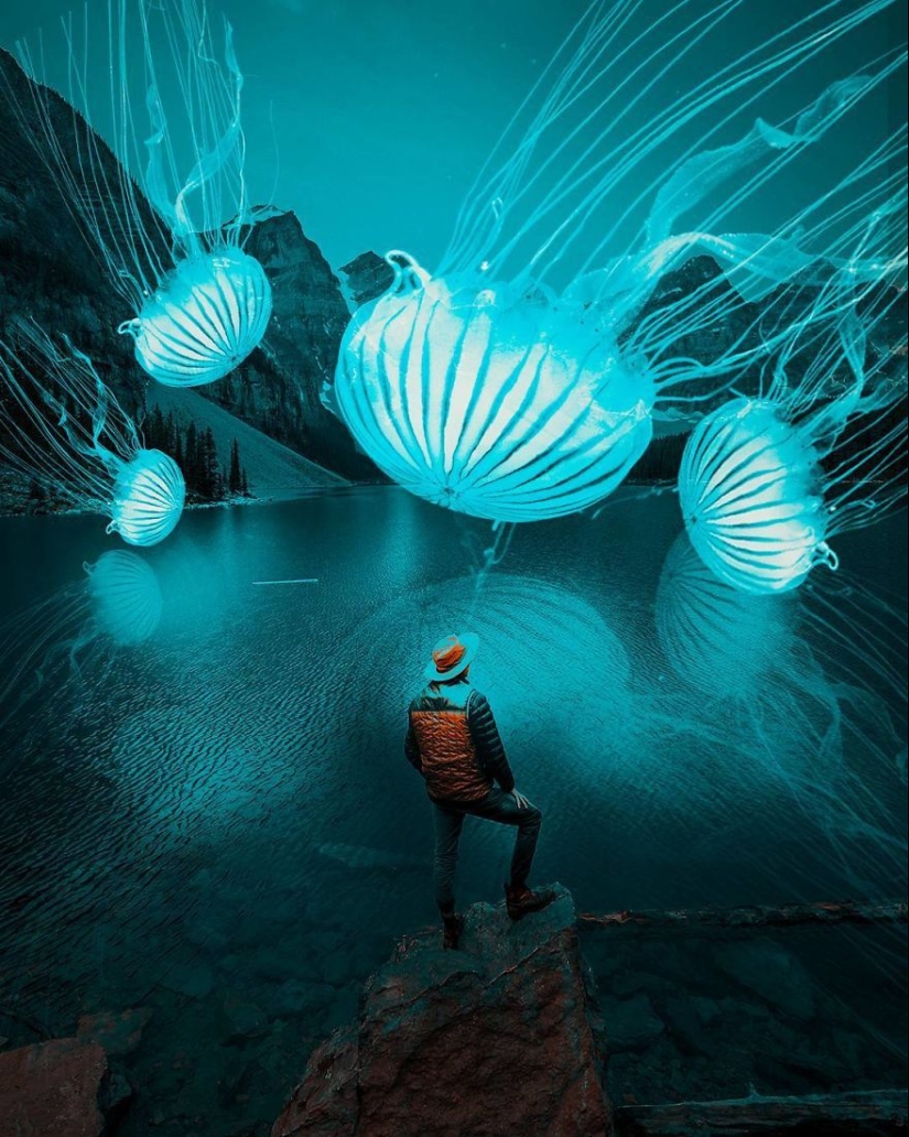 El mundo de la fantasía y el surrealismo en los increíbles collages de Rama Krishna Mukti Adi