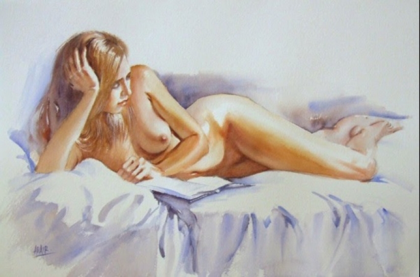 Erotic Watercolors by Paulina Adair