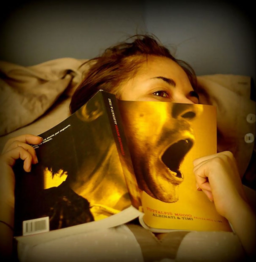 Ese momento incómodo cuando la portada está en la cara del lector