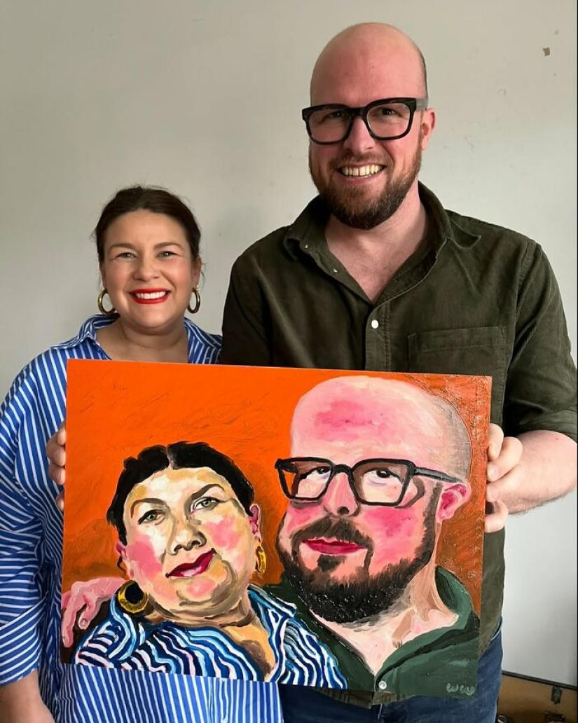 Este artista británico crea retratos sin disculpas expresivos y únicos.