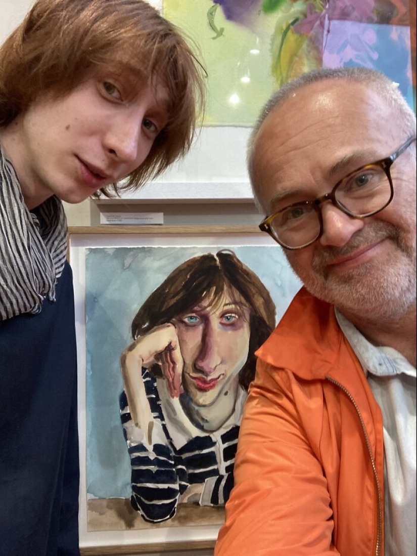 Este artista británico crea retratos sin disculpas expresivos y únicos.