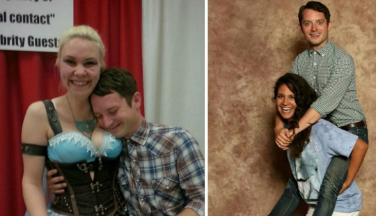 Este Tipo No Te Enviará a Mordor: Elijah Wood es un maestro de selfies conmovedores con Fans