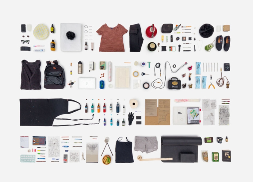 Everything we touch in a day, or What the everyday things of an individual can tell us