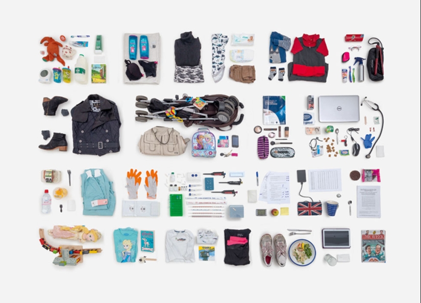 Everything we touch in a day, or What the everyday things of an individual can tell us