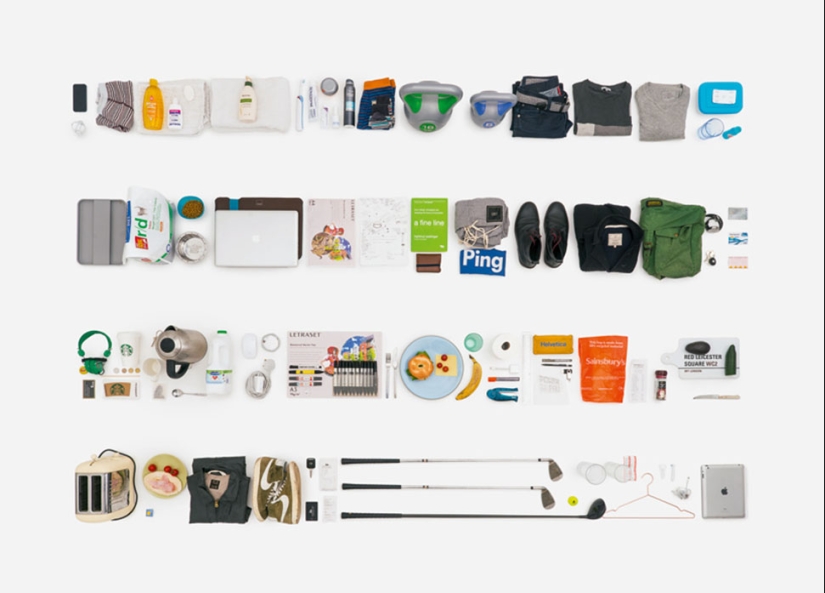 Everything we touch in a day, or What the everyday things of an individual can tell us