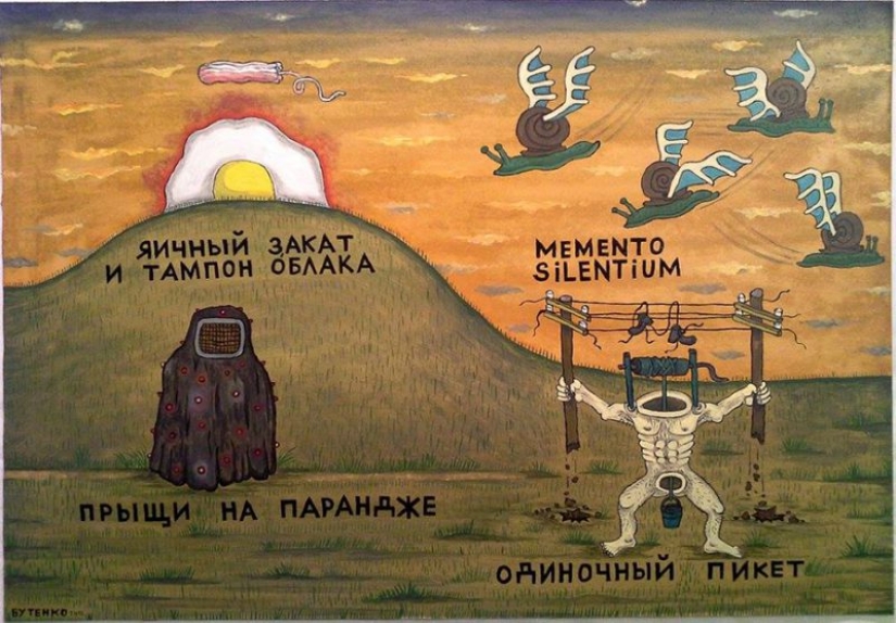 Evil Russian surrealist artist Eugene Butenko