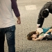 Exhausted Tokyo residents sleeping on the street