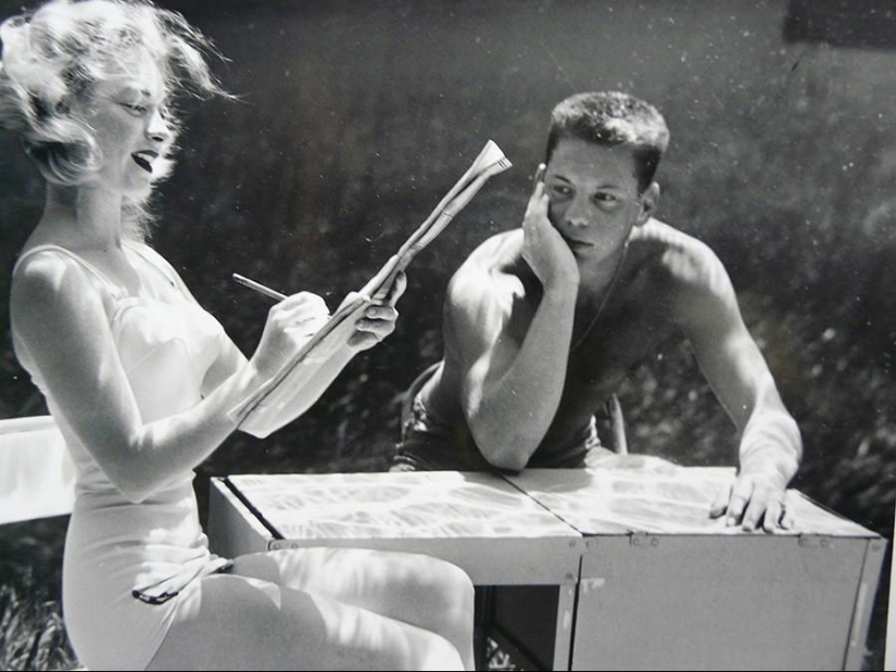 Fantásticas retrofotografías desde el fondo del lago