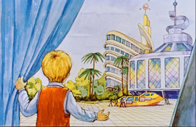 Filmstrip de 1982 a la historia de Kir Bulychev " 100 years ahead. Kolya en el futuro" Filmstrip de 1982 a la historia de Kir Bulychev " 100 years ahead. Kolya en el futuro"