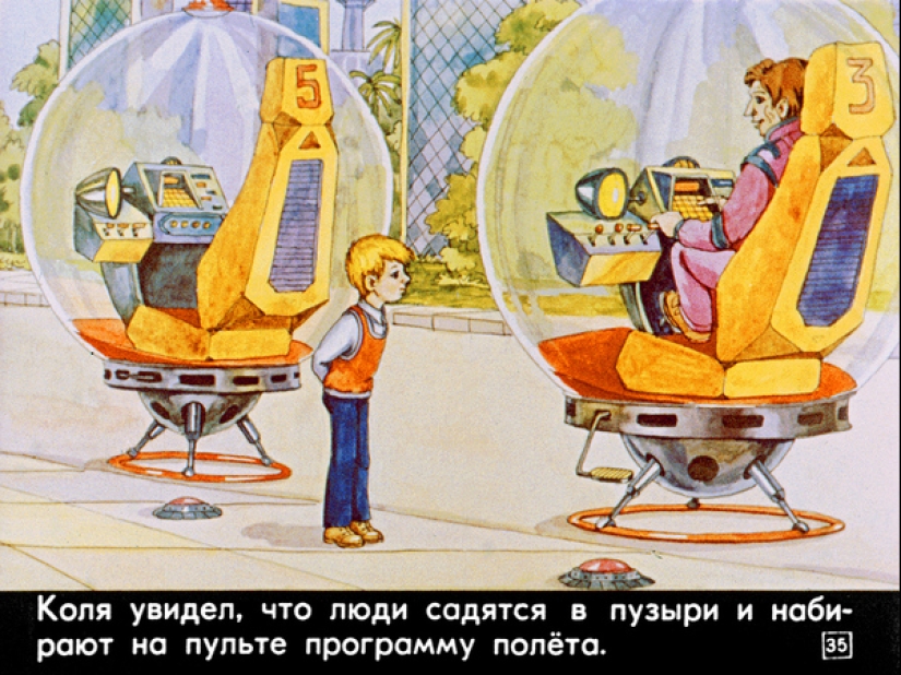 Filmstrip de 1982 a la historia de Kir Bulychev " 100 years ahead. Kolya en el futuro" Filmstrip de 1982 a la historia de Kir Bulychev " 100 years ahead. Kolya en el futuro"