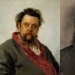 Find 10 differences: contemporaries of Repin in his portraits and in life