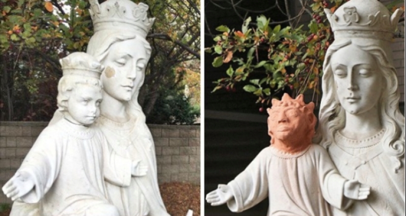 "Fluffy Jesus" y 8 errores fatales más de restauradores "Fluffy Jesus" y 8 errores fatales más de restauradores