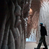 For 25 years, all alone, he created an underground fairy-tale world