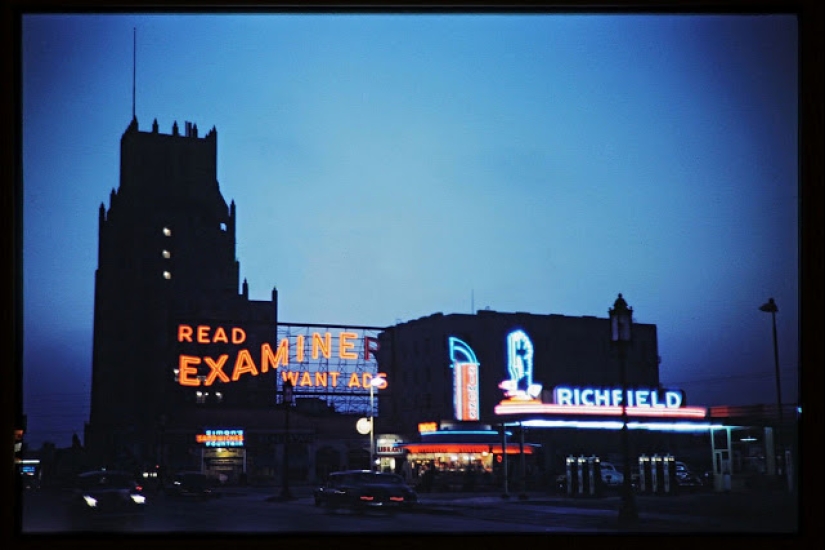 Fotografías en color del tranquilo Los Ángeles durante y después de la Segunda Guerra Mundial