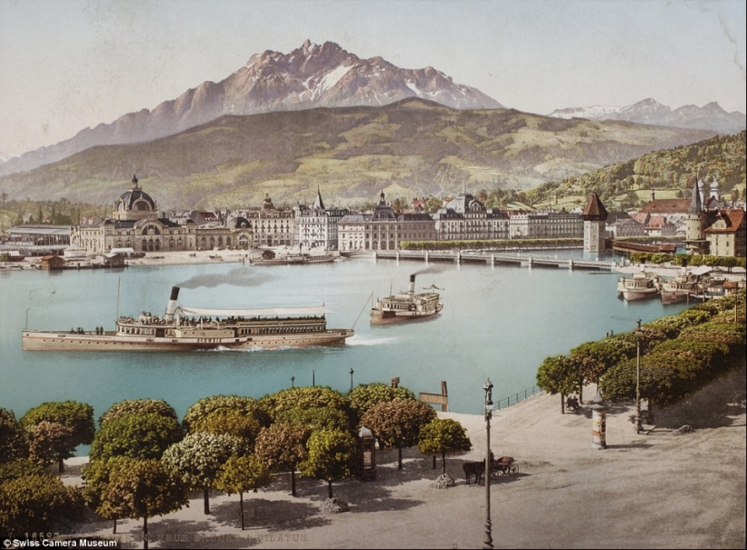 Fotos a Color de los destinos turísticos más populares, tomada hace más de 100 años