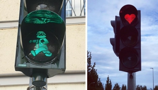 From hearts to Karl Marx: 13 unusual traffic signals from around the world From hearts to Karl Marx: 13 unusual traffic signals from around the world