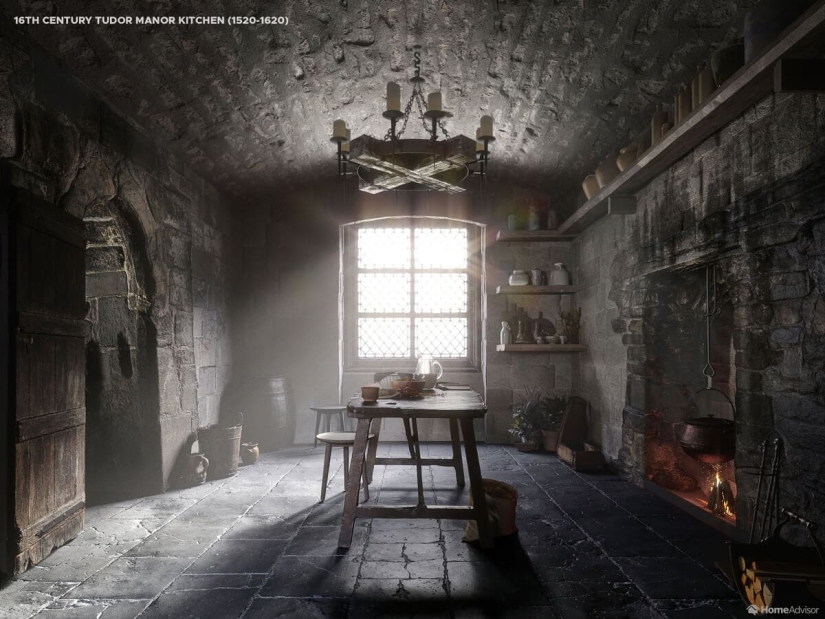 From the boiler to the minimalism: the designers showed how to change a kitchen for 500 years