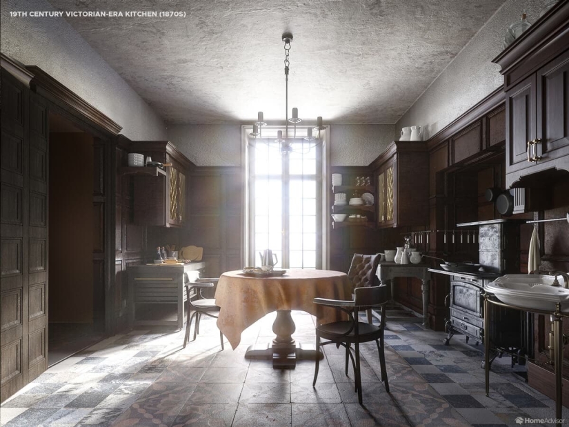 From the boiler to the minimalism: the designers showed how to change a kitchen for 500 years