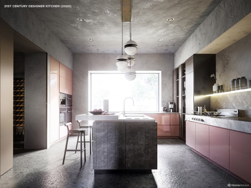 From the boiler to the minimalism: the designers showed how to change a kitchen for 500 years