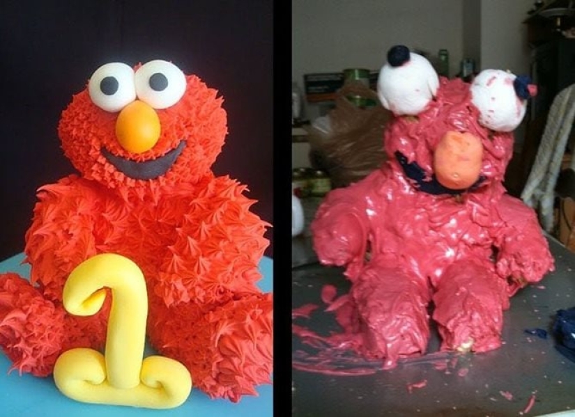 Funny pictures of kitchen experiments, ended in failure