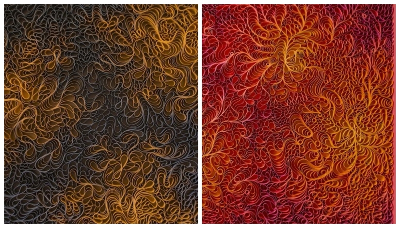 Futuristic quilling from the duo Stellman