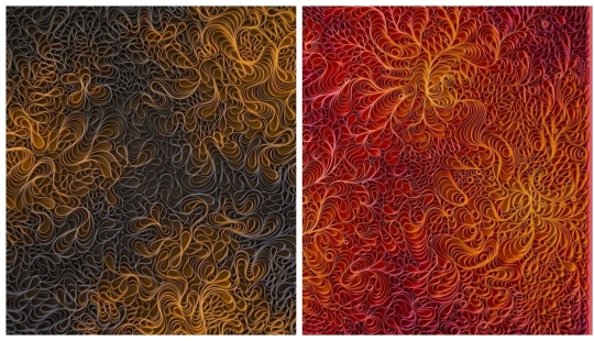 Futuristic quilling from the duo Stellman