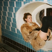 Girls on stairwells-celebration of post-Soviet entrances