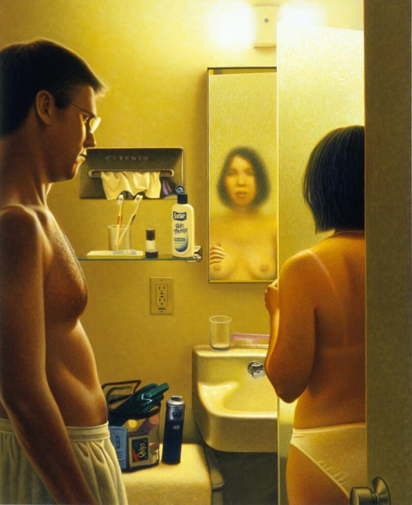 Girls, Summer, Guns: Realistic Paintings on Wood by Andrew Valko Girls, Summer, Guns: Realistic Paintings on Wood by Andrew Valko