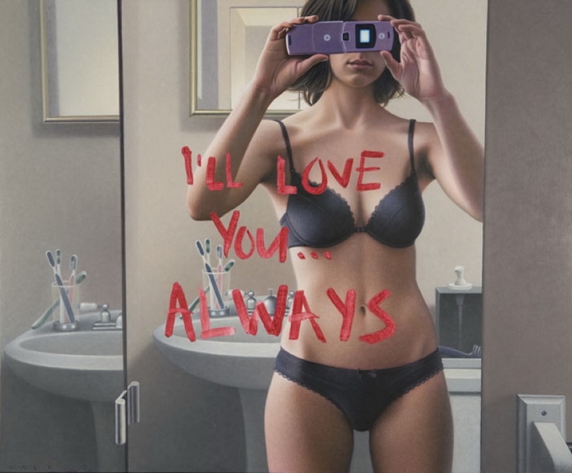 Girls, Summer, Guns: Realistic Paintings on Wood by Andrew Valko Girls, Summer, Guns: Realistic Paintings on Wood by Andrew Valko