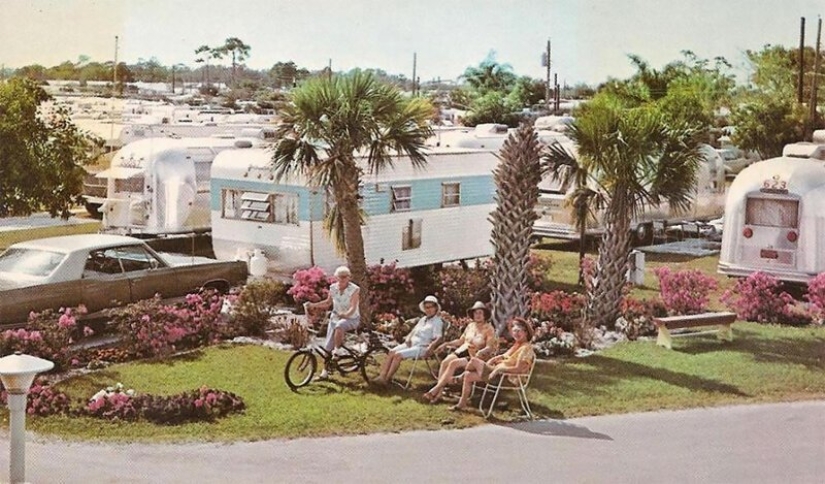 Golden tiempo sobre ruedas: American trailer parks en los 50 y 60-s