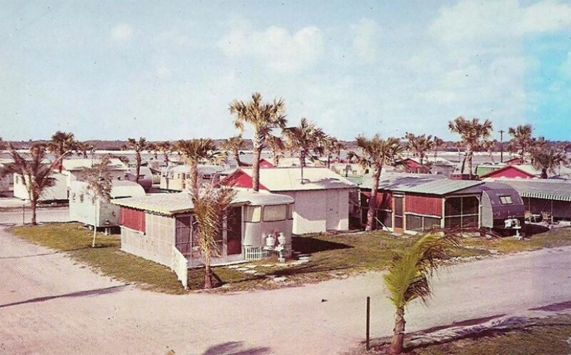 Golden tiempo sobre ruedas: American trailer parks en los 50 y 60-s