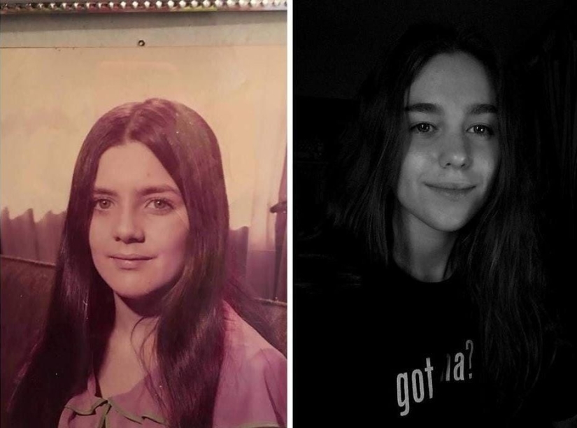 Grandchildren have recreated photos of their grandparents in his youth, showing the incredible power of genes Grandchildren have recreated photos of their grandparents in his youth, showing the incredible power of genes
